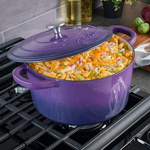 Crock-Pot Artisan 7 quart lavender purple round oven — photo 4