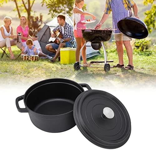 Uncoated flat bottom 11 quart Dutch oven — photo 5
