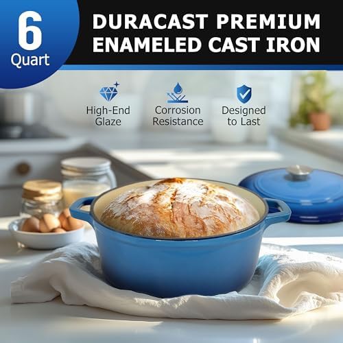 Aqua blue six quart braiser pan — photo 2