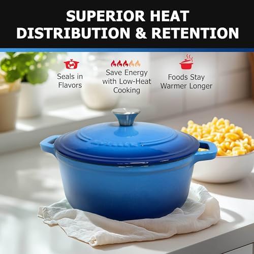 Aqua blue six quart braiser pan — photo 4