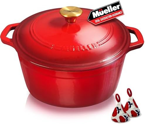 Heavy duty six quart stew pot with lid