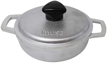 Silver aluminum mini caldero four piece set