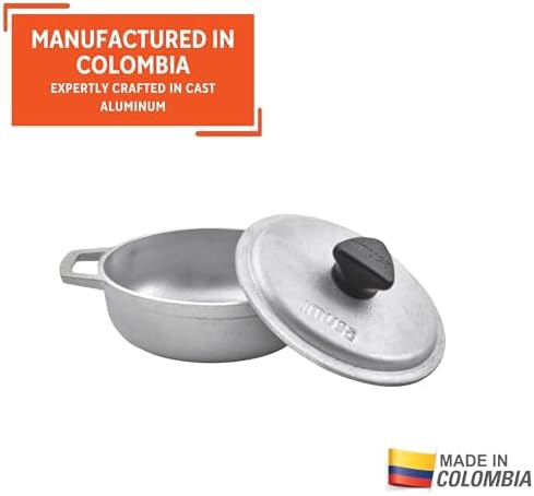 Silver aluminum mini caldero four piece set — photo 3
