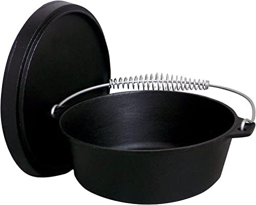 Large 16 quart seasoned cast iron pot