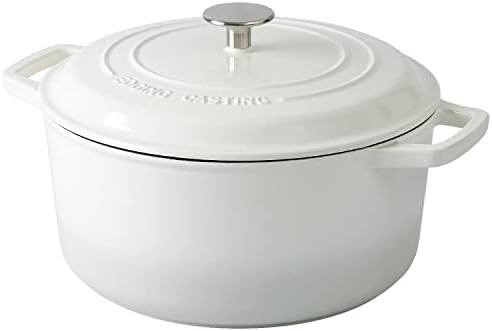 6 quart white enameled round bread oven — photo 4