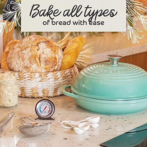 Green enameled cast iron bread pan — photo 5