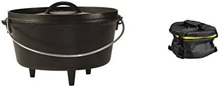 Five quart camp oven with tote bag