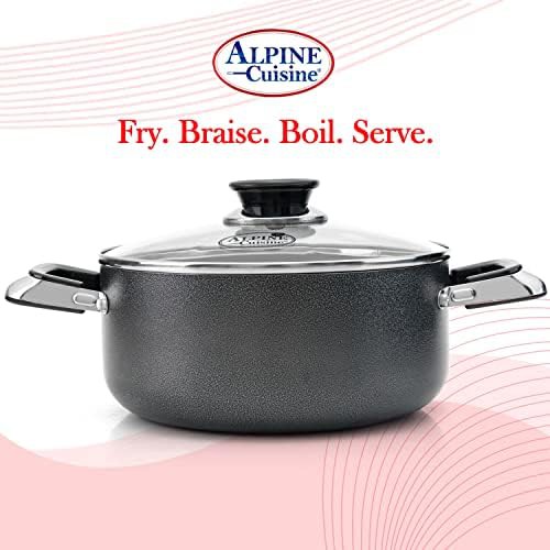 Small nonstick aluminum pot with glass lid — photo 4