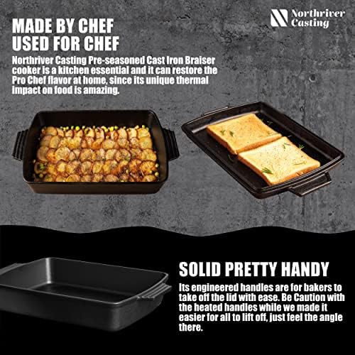 Rectangular 2 in 1 cast iron set — photo 4