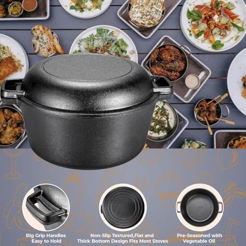 Round five quart pot with skillet lid — photo 4