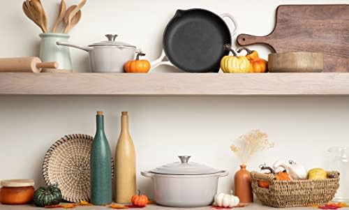 Stone gray enameled cast iron cookware set — photo 5