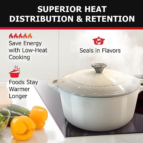 Mueller DuraCast 6QT enameled Dutch oven with lid — photo 4