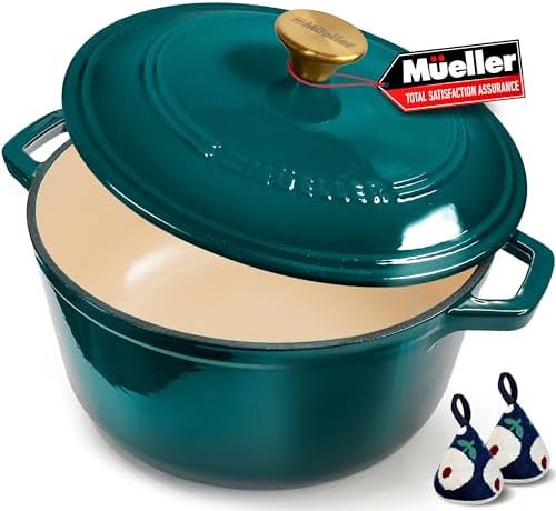 Mueller DuraCast 6 quart artisan Dutch oven pot
