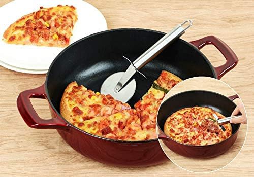 Cranberry enameled cast iron braiser — photo 4