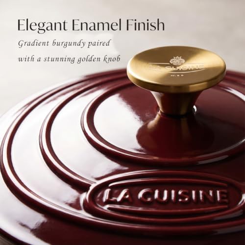 Cranberry enameled cast iron braiser — photo 5
