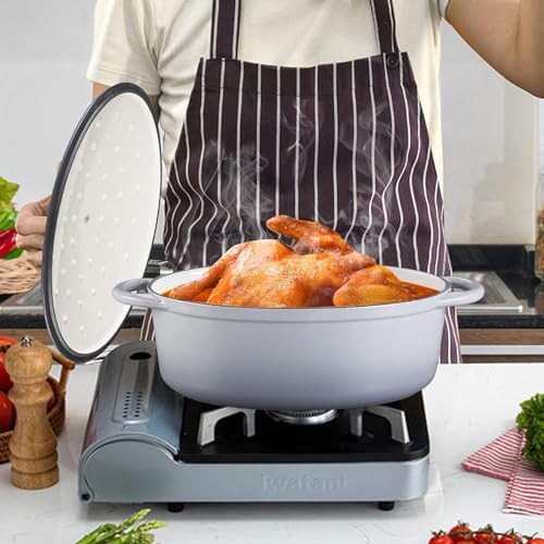 Gray oval braising pot 7 qt — photo 5