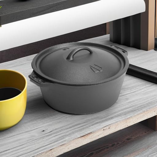 Round pre seasoned cast iron 3 quart — photo 5