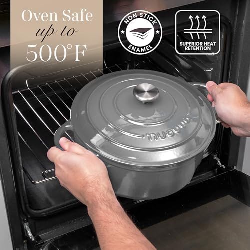 Grey enameled cast iron 6.4 quart pot — photo 4