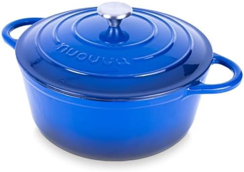 Dark blue heavy duty 6.4 quart pot