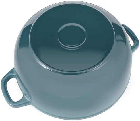 Slate blue enameled cast iron dutch oven — photo 5