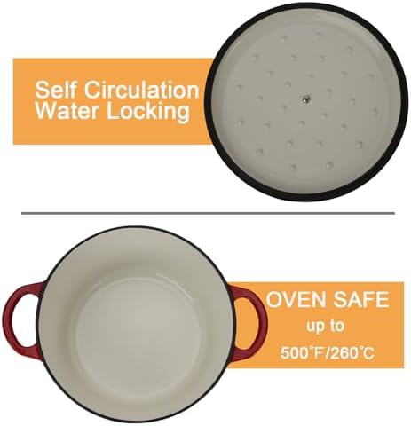Enameled cast iron five quart casserole — photo 4
