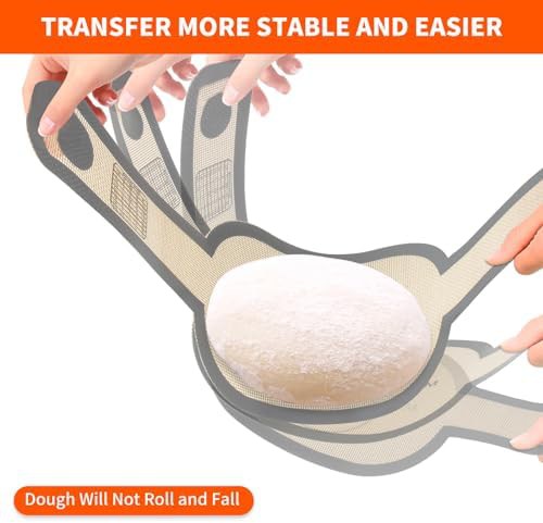 Gray oval silicone bread baking mats — photo 3