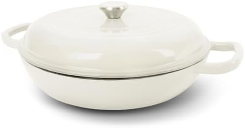 Cream white 4 quart round dutch oven