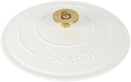 Crock-Pot Artisan 7 quart linen white round oven — photo 5