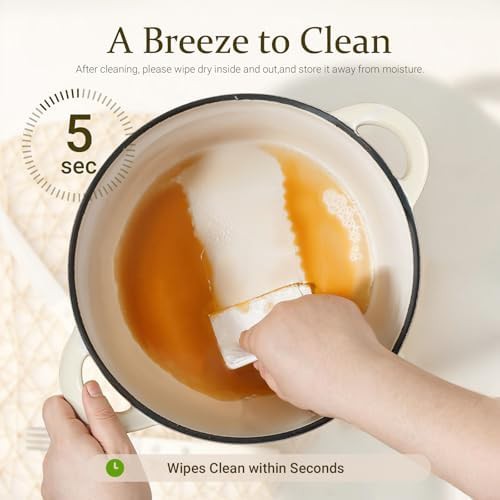 White heavy duty seven quart braiser — photo 4