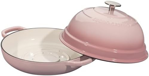 6 quart pink enameled round bread oven — photo 5