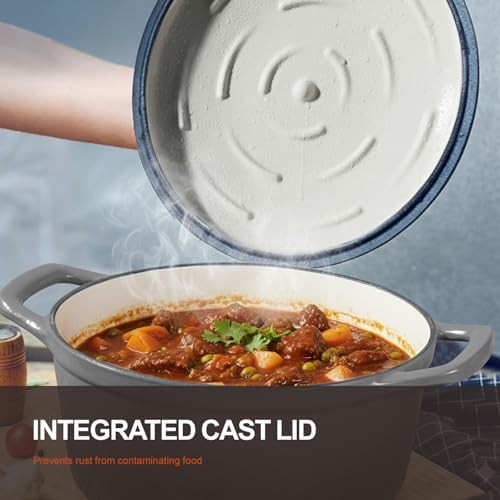 Gray five quart heavy duty braiser — photo 3