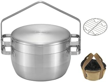 Mini stainless steel camping pot set