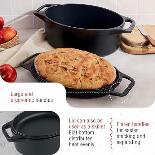 Six quart oval combo cooker set — photo 4