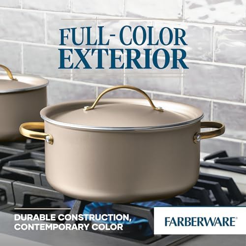 Champagne nonstick aluminum casserole pan — photo 4