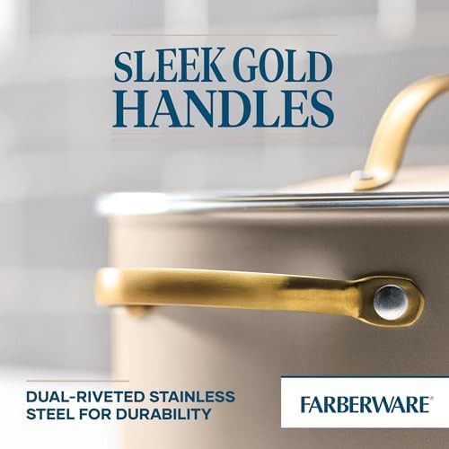 Champagne nonstick aluminum casserole pan — photo 5