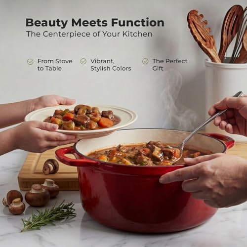 Ablaze red six quart dutch oven — photo 5