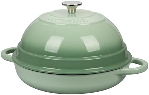 Enameled cast iron 6 quart green dutch oven — photo 4