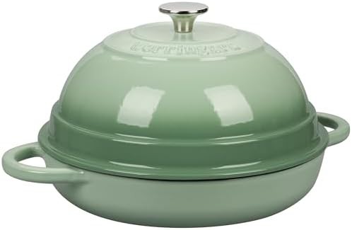 Enameled cast iron 6 quart green dutch oven — photo 5