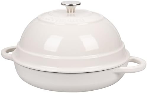 Enameled cast iron 6 quart white dutch oven — photo 4