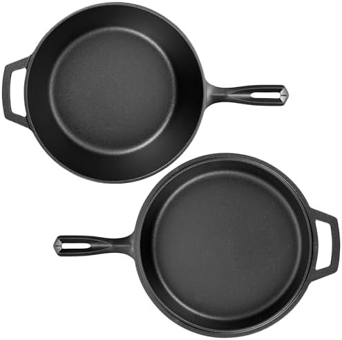 Pre-seasoned cast iron 3 quart shallow dutch oven — photo 5