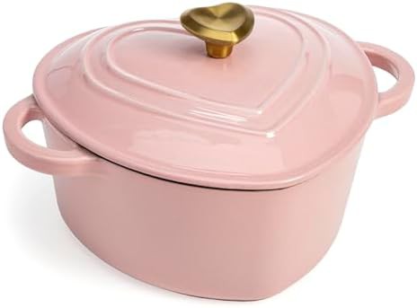Paris Hilton heart shaped enameled cast iron oven 4 qt