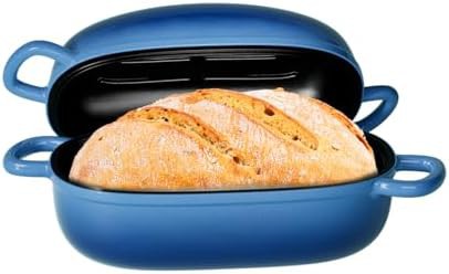 Rectangular cast iron bread baking pan