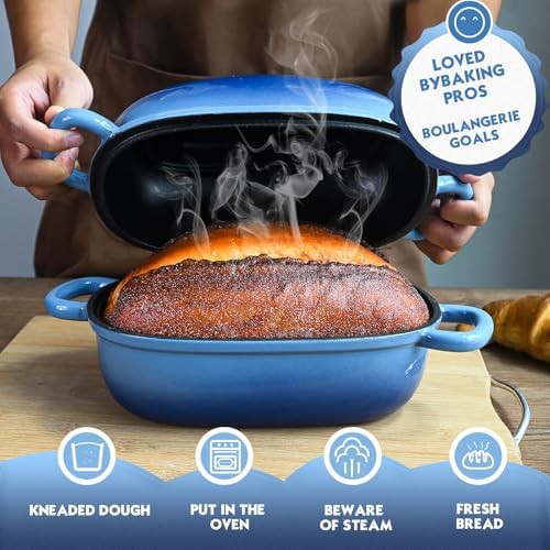 Rectangular cast iron bread baking pan — photo 4