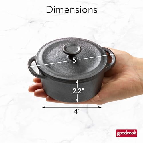 GoodCook mini cast iron personal-sized black pot — photo 5