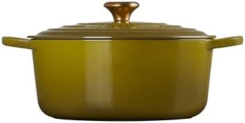 Olive green self basting round dutch oven — photo 4