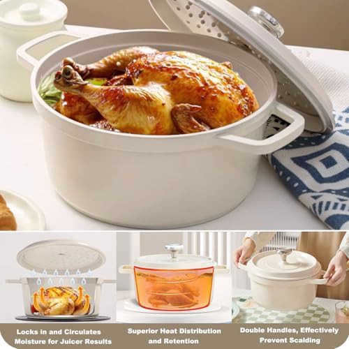 White ceramic five quart saucepan — photo 4