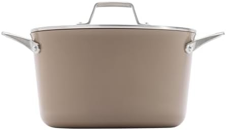 Mushroom grey ceramic nonstick 7 quart pot