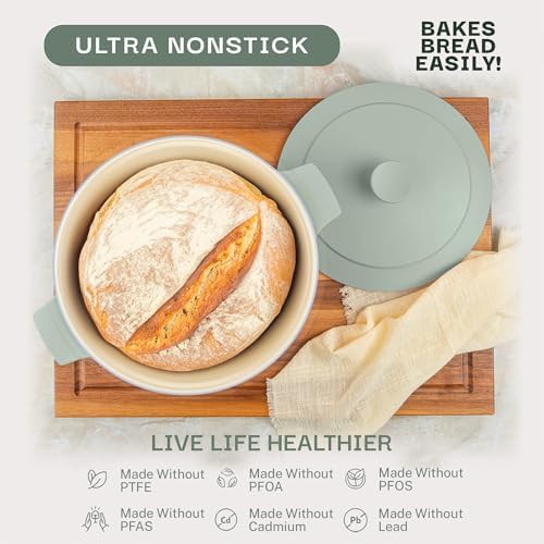 Sage green nonstick bread pot — photo 3