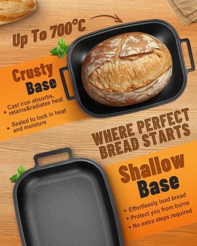 Large oval cloche loaf bread pan — photo 3