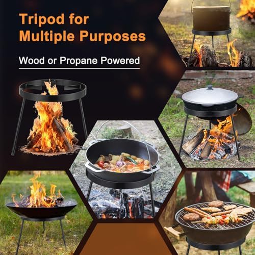 Portable rust resistant campfire cooking tripod — photo 5